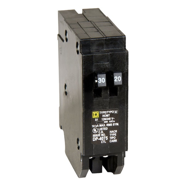Square D Miniature Circuit Breaker, 20A, 1 Poles 10kA HOMT3020CP - main